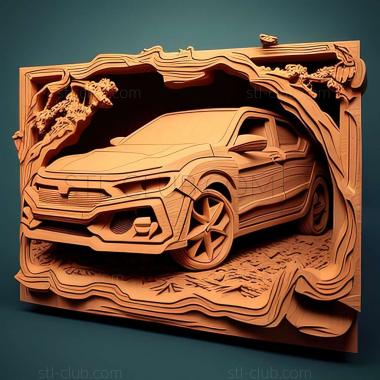 3D мадэль Honda Civic Si (STL)